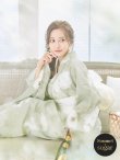 画像1: 【即日発送】くすみグリーン×ホワイトフラワー浴衣 siwa-41ok / HIMO-900-yn-5-IV / HEKO-800-sb-5-WH / YA-81-kn-W / YA-68-kn-YEBE / GETA-02-ok-2-IV/ [YMT] (1)