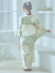 画像18: 【即日発送】くすみグリーン×ホワイトフラワー浴衣 OBI-siwa-202-ok-5-IV / HIMO-900-yn-5-IV / HEKO-800-sb-5-WH / YA-81-kn-W / YA-1081-kj-IV / GETA-02-ok-2-IV/ [YMT] (18)
