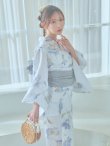 画像11: 【即日発送！】ホワイト×アイシーフラワー浴衣 OBI-siwa-202-ok-8-GY / HIMO-900-yn-4-GYxGY / HEKO-800-sb-5-WH / YA-1027-wk-IV / GETA-02-ok-4-MOC/ [YMT] (11)