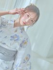 画像12: 【即日発送！】ホワイト×アイシーフラワー浴衣 OBI-siwa-202-ok-8-GY / HIMO-900-yn-4-GYxGY / HEKO-800-sb-5-WH / YA-1027-wk-IV / GETA-02-ok-4-MOC/ [YMT] (12)