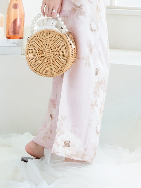 画像22: 【即日発送】ピンクベージュ×ホワイトローズ浴衣 【浴衣３点セット 浴衣/帯/下駄】[YMT] (22)