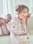 画像12: 【即日発送】ピンクベージュ×ホワイトローズ浴衣【浴衣３点セット 浴衣/帯/下駄】OBI-siwa-202-ok-1-BE / HIMO-903-kj-W / HEKO-800-sb-5-WH / YA-74-kn-P / GETA-02-ok-5-P / [YMT] (12)
