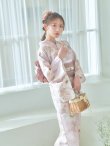 画像8: 【即日発送】ピンクベージュ×ホワイトローズ浴衣【浴衣３点セット 浴衣/帯/下駄】OBI-siwa-202-ok-1-BE / HIMO-903-kj-W / HEKO-800-sb-5-WH / YA-74-kn-P / GETA-02-ok-5-P / [YMT] (8)