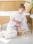 画像1: 【即日発送】アイシーピンクフラワー浴衣 OBI-siwa-200-kj-8-P / HIMO-903-kj-W / HEKO-800-sb-5-WH / YA-1024-wk-P / GETA-02-ok-5-P/ [YMT] (1)