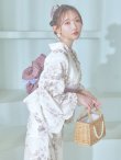 画像12: 【即日発送】くすみカラー× 水彩フラワー浴衣 OBI-siwa-202-ok-17-BR / HIMO-900-yn-4-GYxGY / HEKO-800-sb-5-WH / YA-73-kn-MVPL / GETA-02-ok-4-MOC/ [YMT] (12)