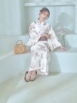 画像9: 【即日発送】くすみカラー× 水彩フラワー浴衣 OBI-siwa-202-ok-17-BR / HIMO-900-yn-4-GYxGY / HEKO-800-sb-5-WH / YA-73-kn-MVPL / GETA-02-ok-4-MOC/ [YMT] (9)