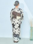 画像17: 【即日発送！】モノトーン大正モダン浴衣 OBI-hira-100-ok-2-BRxBE / HIMO-900-yn-7-MOC / HEKO-800-sb-3-BR / YA-1027-wk-IV / GETA-02-ok-4-MOC/ [YMT] (17)