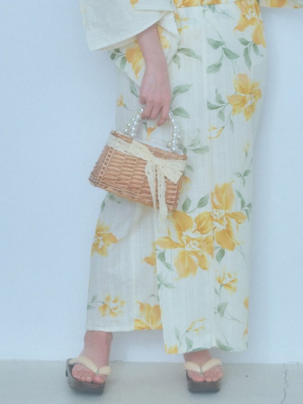 画像19: 【即日発送！】レモンフラワー浴衣【浴衣３点セット 浴衣/帯/下駄】[YMT] (19)