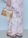 画像16: 【即日発送】くすみカラー×パープルダリア浴衣【浴衣３点セット 浴衣/帯/下駄】[YMT] (16)