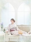 画像5: 【即日発送】くすみカラー×パープルダリア浴衣 OBI-siwa-202-ok-17-BR / HIMO-900-yn-8-P / HEKO-800-sb-5-WH / YA-68-kn-P / YA-1017-am-W / GETA-02-ok-5-P / [YMT] (5)