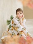 画像3: 【予約 / 5月中旬発送予定】水彩向日葵浴衣 OBI-siwa-201-wk-2-GR / HIMO-900-yn-3-GYxGD / HEKO-800-sb-5-WH / YA-68-kn-YEBE / GETA-02-ok-2-IV / [YMT] (3)