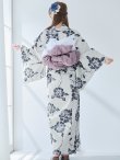 画像13: 【予約 / 5月中旬発送予定】古典ロマン牡丹浴衣 OBI-siwa-201-wk-1-LV / HIMO-900-yn-5-IV / HEKO-800-sb-5-WH / YA-948-kj-NV / GETA-01-kj-2-BL/ [YMT] (13)