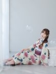 画像10: 【即日発送】はいからピンクの紫陽花浴衣【浴衣３点セット 浴衣/帯/下駄】[YMT] (10)