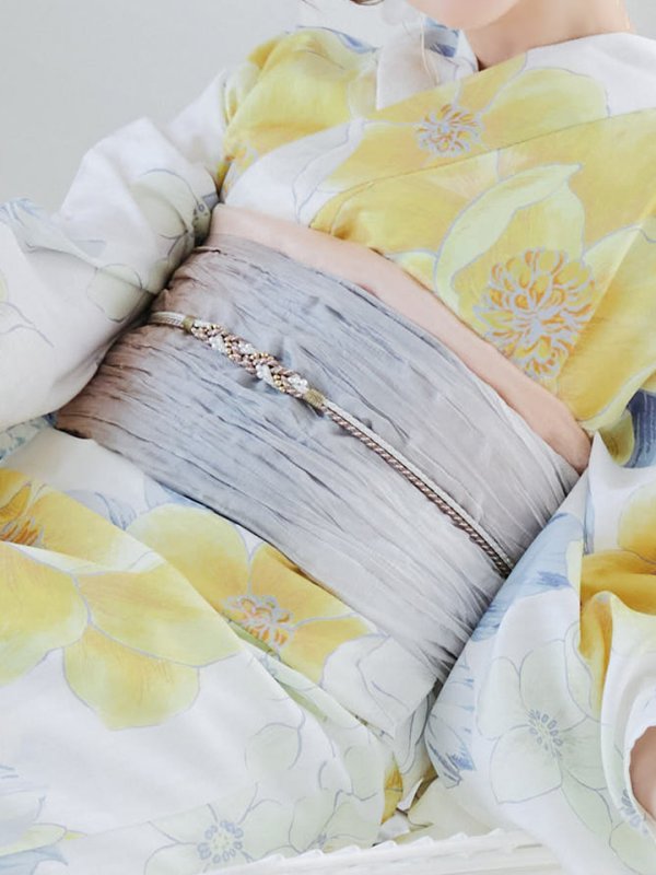 画像20: 【即日発送】ヘルシー油彩牡丹浴衣【浴衣３点セット 浴衣/帯/下駄】[YMT] (20)