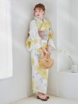 画像5: 【予約 / 5月中旬発送予定】ヘルシー油彩牡丹浴衣 OBI-g-500-kj-7-GYGE / HIMO-900-yn-7-MOC / HEKO-800-sb-11-MOC / YA-1026-kn-W / GETA-01-kj-5-MOC/ [y/YMT] (5)