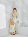 画像6: 【予約 / 5月中旬発送予定】ヘルシー油彩牡丹浴衣 OBI-g-500-kj-7-GYGE / HIMO-900-yn-7-MOC / HEKO-800-sb-11-MOC / YA-1026-kn-W / GETA-01-kj-5-MOC/ [y/YMT] (6)