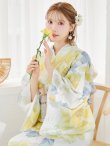 画像5: 【予約 / 5月中旬発送予定】ヘルシー油彩牡丹浴衣 OBI-g-500-kj-7-GYGE / HIMO-900-yn-7-MOC / HEKO-800-sb-11-MOC / YA-1026-kn-W / GETA-01-kj-5-MOC / [y/OF01] (5)