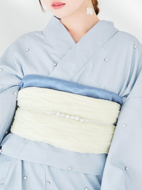 画像23: 【即日発送】アーガイルビジュー浴衣 【浴衣３点セット 浴衣/帯/下駄】[YMT] (23)