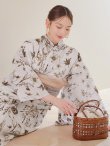 画像8: 【予約 / 5月上旬発送予定】アンティーク調ボタニカル浴衣 OBI-g-500-kj-7-GYGE / HIMO-900-yn-7-MOC / HEKO-800-sb-11-MOC / YA-1070-kn-DuP / GETA-01-kj-5-MOC/ [y/YMT] (8)