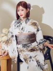 画像1: 【予約 / 5月上旬発送予定】陽彩向日葵の水彩浴衣 OBI-g-500-kj-12-MOC / HIMO-900-yn-7-MOC / HEKO-800-sb-11-MOC / YA-74-kn-MVPL / GETA-02-ok-4-MOC/ [o/YMT] (1)