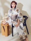 画像2: 【予約 / 5月上旬発送予定】陽彩向日葵の水彩浴衣 OBI-g-500-kj-12-MOC / HIMO-900-yn-7-MOC / HEKO-800-sb-11-MOC / YA-74-kn-MVPL / GETA-02-ok-4-MOC/ [o/YMT] (2)
