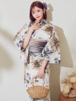 画像3: 【予約 / 5月上旬発送予定】陽彩向日葵の水彩浴衣 OBI-g-500-kj-12-MOC / HIMO-900-yn-7-MOC / HEKO-800-sb-11-MOC / YA-74-kn-MVPL / GETA-02-ok-4-MOC/ [o/YMT] (3)