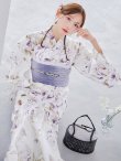 画像1: 藤霞のアンティークローズ浴衣 OBI-g-500-kj-8-GY / HIMO-900-yn-3-GYxGD / HEKO-800-sb-5-W / YA-1016-kj-P / GETA-01-kj-3-IV/ [YMT] (1)