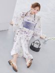画像10: 藤霞のアンティークローズ浴衣 OBI-g-500-kj-8-GY / HIMO-900-yn-3-GYxGD / HEKO-800-sb-5-W / YA-1016-kj-P / GETA-01-kj-3-IV/ [YMT] (10)