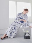 画像3: 水墨ニュアンスフラワー浴衣 OBI-hira-100-ok-4-DusBL / HIMO-900-yn-4-GYxGY / / YA-1001-kj-BL / GETA-01-kj-2-BL/ [YMT] (3)