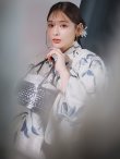 画像16: 水墨画百合柄浴衣 OBI-hira-100-ok-4-DusBL / HIMO-900-yn-5-IV  / HEKO-800-sb-8-DusBL / YA-73-kn-GY / GETA-01-kj-2-BL/ [YMT] (16)
