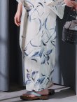画像19: 水墨画百合柄浴衣 OBI-hira-100-ok-4-DusBL / HIMO-900-yn-5-IV  / HEKO-800-sb-8-DusBL / YA-73-kn-GY / GETA-01-kj-2-BL/ [YMT] (19)
