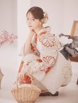 画像13: 【予約 / 5月下旬発送予定】ストライプ花柄浴衣 OBI-g-500-kj-12-MOC / HIMO-900-yn-7-MOC / HEKO-800-sb-5-W / YA-1066-kj-IV / YA-1081-kj-BR / GETA-02-ok-4-MOC / [yo/OF01] (13)