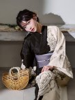 画像13: 【Riuコラボ】【予約 / 6月下旬発送予定】ツートンカラーローズ浴衣 OBI-hira-100-ok-5-GYxSV / HIMO-900-yn-4-GYxGY / YA-951-kn-W / YA-1011-kj-BR  / GETA-01-kj-3-IV [y/YMT] (13)