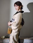 画像8: 【Riuコラボ】【予約 / 6月下旬発送予定】ツートンカラーローズ浴衣 OBI-hira-100-ok-5-GYxSV / HIMO-900-yn-4-GYxGY / YA-951-kn-W / YA-1011-kj-BR  / GETA-01-kj-3-IV [y/YMT] (8)