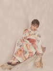 画像10: 【即日発送】アプリコットピンク牡丹浴衣【浴衣３点セット 浴衣/帯/下駄】[OF04/HC03] (10)