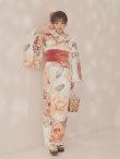 画像13: 【即日発送】アプリコットピンク牡丹浴衣【浴衣３点セット 浴衣/帯/下駄】[OF04/HC03] (13)
