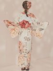 画像14: 【即日発送】アプリコットピンク牡丹浴衣【浴衣３点セット 浴衣/帯/下駄】[OF04/HC03] (14)