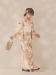 画像2: 【即日発送！】くすみピンクスウィート浴衣【浴衣３点セット 浴衣/帯/下駄】[OF04/HC03] (2)