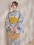 画像20: 【即日発送】グレー×フラワー浴衣【浴衣３点セット 浴衣/帯/下駄】[OF04] (20)