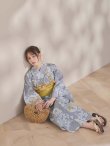 画像21: 【即日発送】グレー×フラワー浴衣【浴衣３点セット 浴衣/帯/下駄】[OF04] (21)