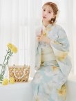 画像1: 【予約 / 5月中旬発送予定】ニュアンス牡丹ペールトーン浴衣 OBI-siwa-200-kj-13-OW / HIMO-900-yn-5-IV / HEKO-800-sb-5-W / YA-1075-kn-IV / GETA-01-kj-3-IV/ [y/OF01] (1)
