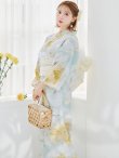 画像3: 【予約 / 5月中旬発送予定】ニュアンス牡丹ペールトーン浴衣 OBI-siwa-200-kj-13-OW / HIMO-900-yn-5-IV / HEKO-800-sb-5-W / YA-1075-kn-IV / GETA-01-kj-3-IV/ [y/OF01] (3)
