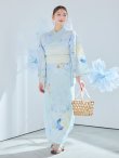 画像17: 【予約 / 5月中旬発送予定】ベビーブルー牡丹＆紫陽花浴衣 OBI-siwa-200-kj-13-OW / HIMO-906-yn-PEARL / HEKO-800-sb-5-W / YA-1079-kj-7-W / GETA-01-kj-4-MI / [y/YMT] (17)