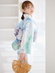 画像12: 【予約 / 5月中旬発送予定】大柄アイシーミントフラワー浴衣 OBI-g-500-kj-8-GY / HIMO-900-yn-5-IV / HEKO-800-sb-10-LBL / YA-1082-kj-W / GETA-01-kj-2-BL/ [y/YMT] (12)