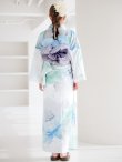 画像18: 【予約 / 5月中旬発送予定】大柄アイシーミントフラワー浴衣 OBI-g-500-kj-8-GY / HIMO-900-yn-5-IV / HEKO-800-sb-10-LBL / YA-1082-kj-W / GETA-01-kj-2-BL/ [y/YMT] (18)