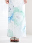 画像20: 【予約 / 5月中旬発送予定】大柄アイシーミントフラワー浴衣 OBI-g-500-kj-8-GY / HIMO-900-yn-5-IV / HEKO-800-sb-10-LBL / YA-1082-kj-W / GETA-01-kj-2-BL/ [y/YMT] (20)