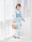 画像20: 【予約 / 5月中旬発送予定】ブルーグレイニュアンスフラワー浴衣 OBI-siwa-204-wk-2-LBL / HIMO-900-yn-5-IV / HEKO-800-sb-5-W / YA-1023-wk-BL / GETA-01-kj-3-IV / [yo/YMT] (20)