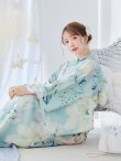 画像6: 【予約 / 5月中旬発送予定】洋モダンミントグリーン浴衣 OBI-siwa-200-kj-13-OW / HIMO-900-yn-5-IV / HEKO-800-sb-5-W / YA-1069-kn-W / GETA-01-kj-3-IV/ [y/YMT] (6)