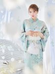 画像9: 【予約 / 5月中旬発送予定】洋モダンミントグリーン浴衣 OBI-siwa-200-kj-13-OW / HIMO-900-yn-5-IV / HEKO-800-sb-5-W / YA-1069-kn-W / GETA-01-kj-3-IV/ [y/YMT] (9)