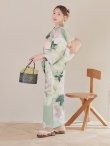 画像14: アンティークフラワーモダン浴衣 OBI-siwa-200-kj-13-OW / HIMO-901-wk-5-KHA / HEKO-800-sb-11-MOC / YA-1066-kj-IV / YA-1066-kj-B / GETA-01-kj-3-IV / [YMT] (14)